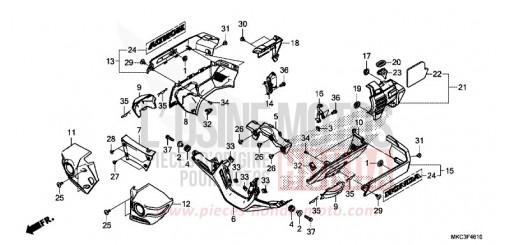 COUVERCLE DE MOTEUR GL1800DAJ de 2018